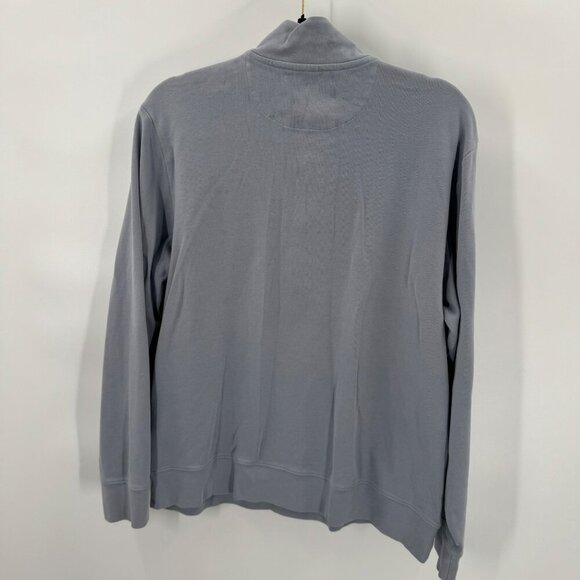 Vineyard Vines Blue Quarter Zip Long Sleeve Pullover Mens Size M - Picture 6 of 6